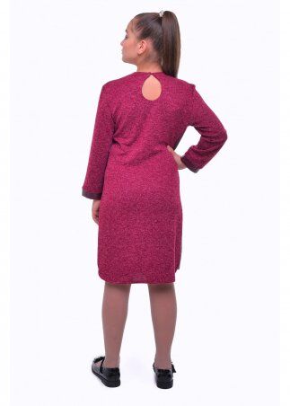 Tashkan: Платье Бромелия, бордовый 1775000001 - фото 3