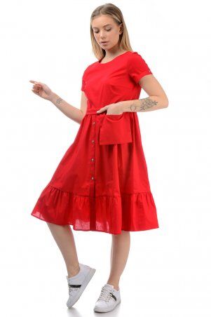 A.G.: Платье «Соло» 437 красный - фото 2