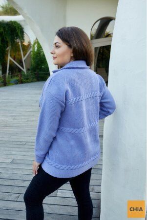 Prima Fashion Knit: Вязаный кардиган "Лера" - лаванда -  Size+ 4721011 - фото 3