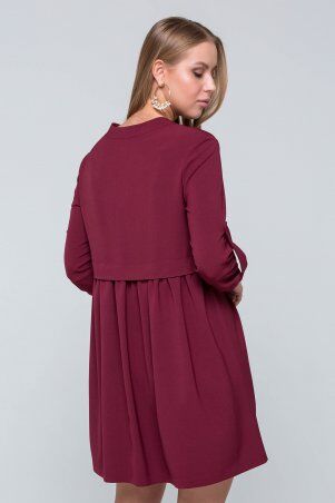 Emass: Платье-рубашка «Герда» бордо 1001-14-5 - фото 4