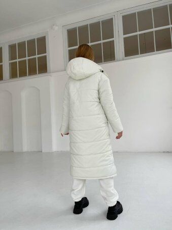 Zarema: Длинная зимняя теплая куртка с капюшоном Za2264/1 - фото 5