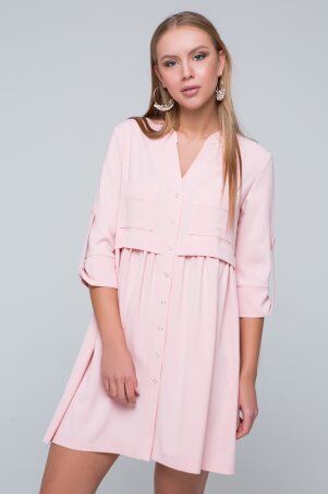 Emass: Платье-рубашка «Герда» персик 1001-64-5 - фото 1