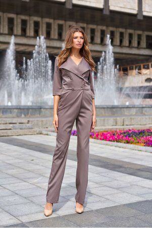 Jadone Fashion: Комбинезон Беатрис коричневий - фото 1
