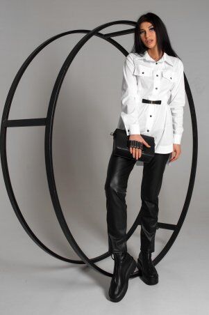Jadone Fashion: Рубашка Тьера білий - фото 1