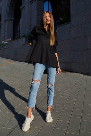 Jadone Fashion: Рубашка Квелли чорний - фото 1