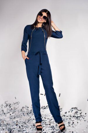 Jadone Fashion: Комбинезон Style темно-синій - фото 1