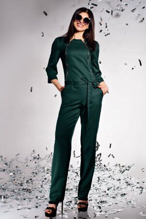 Jadone Fashion: Комбинезон Style смарагдовий (ізумруд) - фото 1