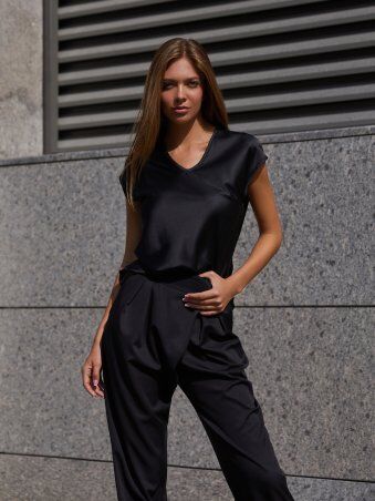 Jadone Fashion: Блуза Маєр чорний - фото 3