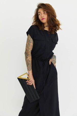 Jadone Fashion: Сукня Маліка чорний - фото 3