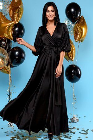 Jadone Fashion: Сукня Luna чорний - фото 3