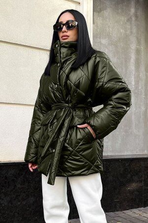 Jadone Fashion: Зимова куртка Лілу хакі - фото 2