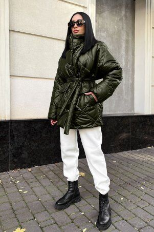 Jadone Fashion: Зимова куртка Лілу хакі - фото 5