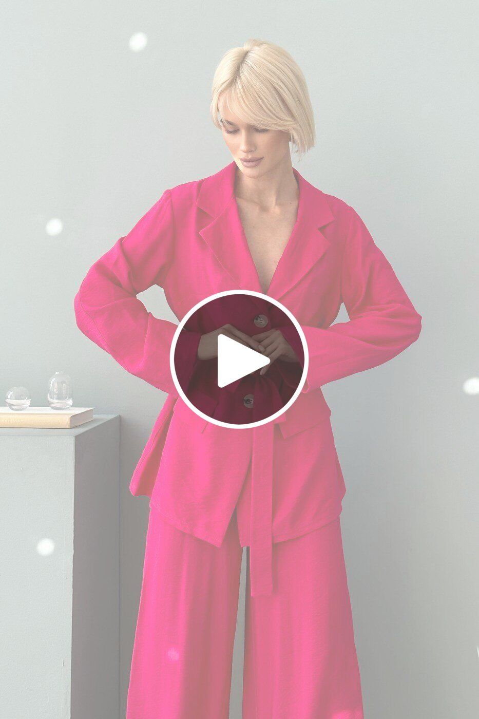 Jadone Fashion: Піджак Онікс малиновий - перейти до відеоогляду товару